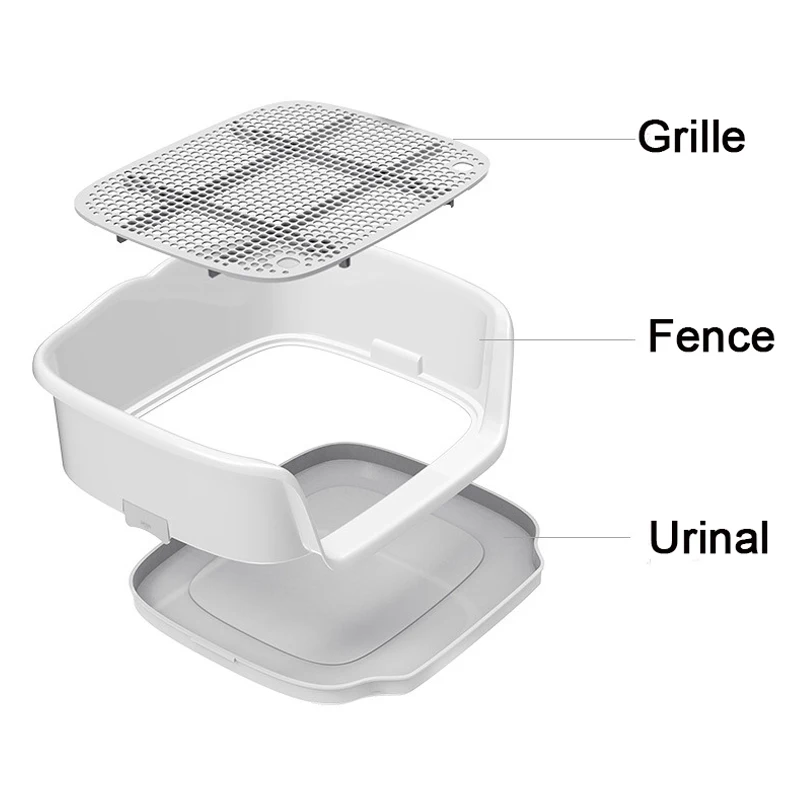 Portable Teach Cat Dog Toilet Plastic Double Layer Pad Training Puppy Pee For Small Dogs Pet Self Cleaning |