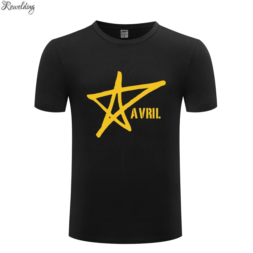 Аврил Лавин Мужская футболка рок-группы мужская летняя новая с коротким рукавом