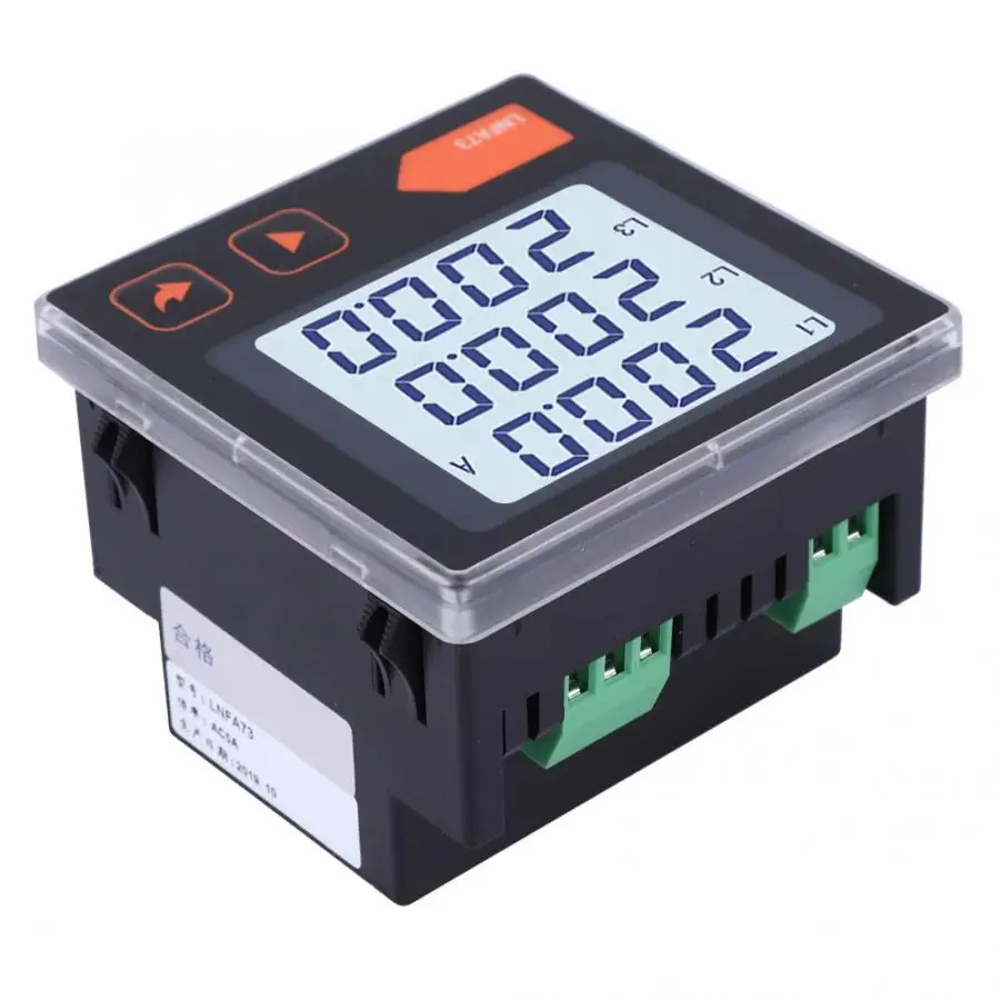 LNFA73 Intelligent LCD Display Digital Three-Phase Current Meter AC Ammeter | Инструменты