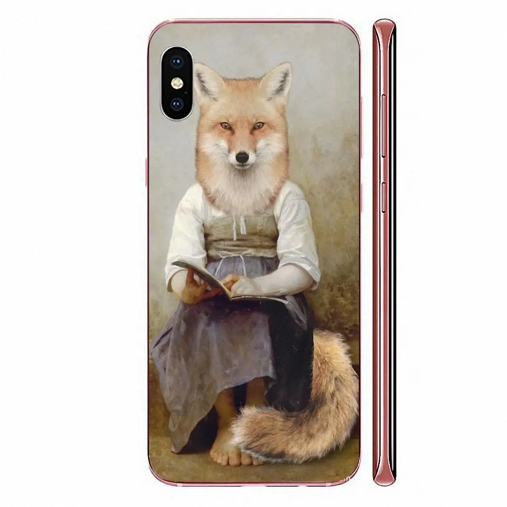 Fox Oil Artist стильный мягкий телефон с животными для Xiaomi CC9 CC9E Mi 3 4 4i 5 5S 6 6X 8 9 SE Play Plus Pro