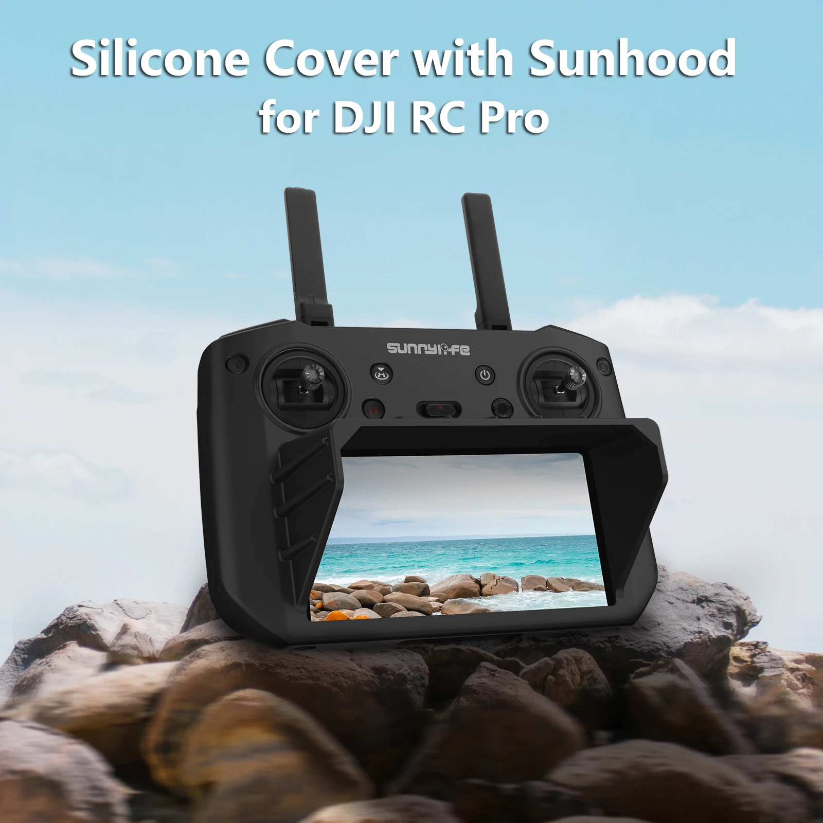 

for DJI RC PRO Silicone Case Protective Cover with Screen Sun Shade Hood for DJI MAVIC 3 Smart Remote Control Drone Accessories