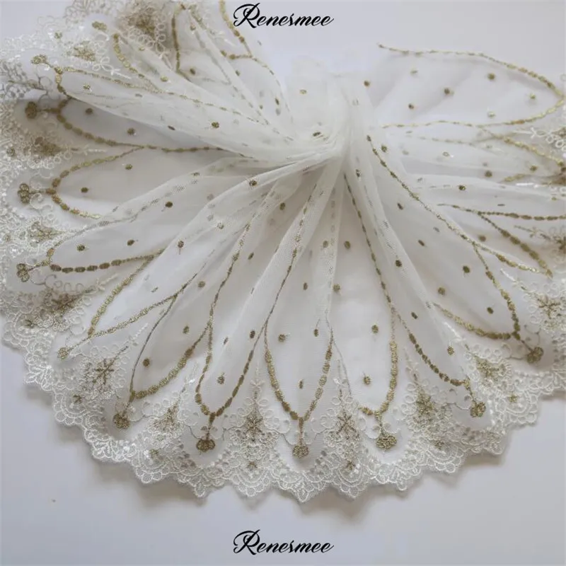 Мягкая фатиновая сетка цвета слоновой кости 1 ярд золотистая черная ткань с