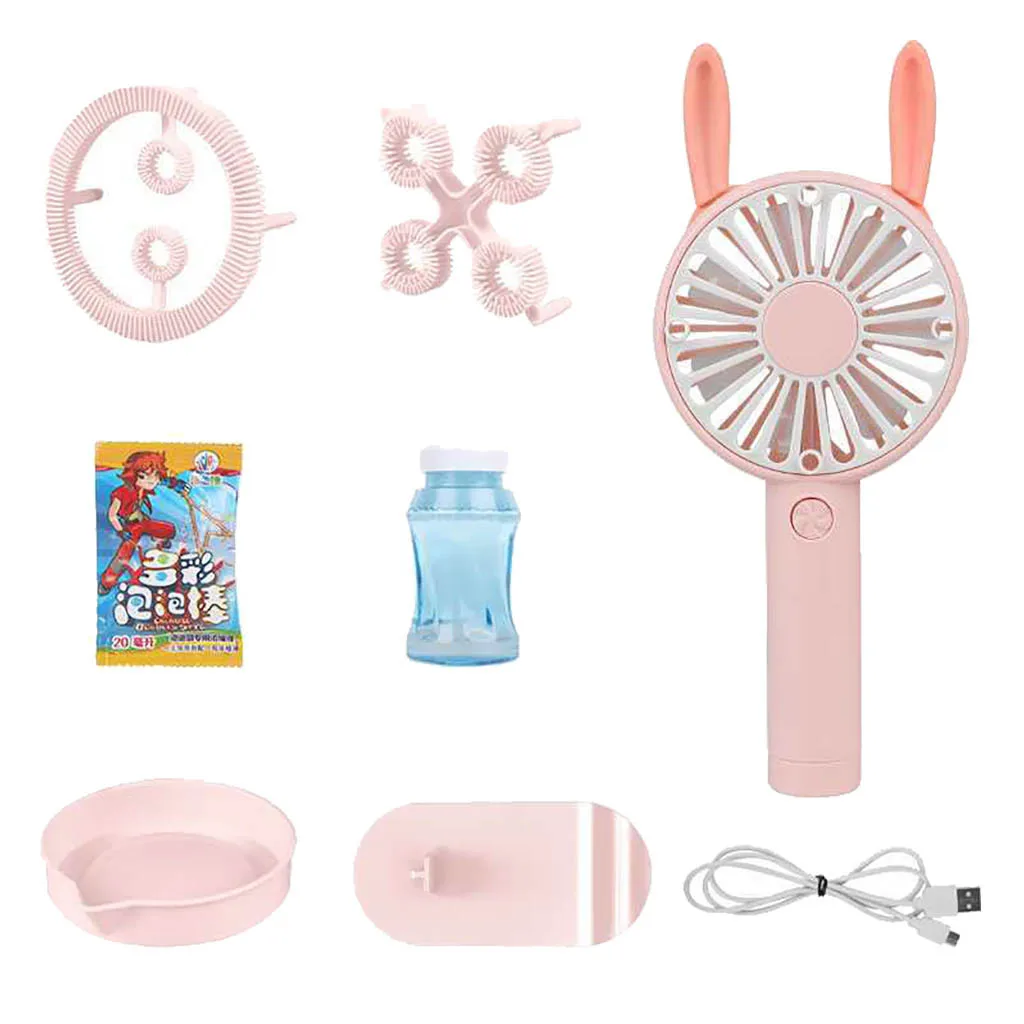 Игрушечная машинка для пузырей мультяшный мини ручной электрический вентилятор
