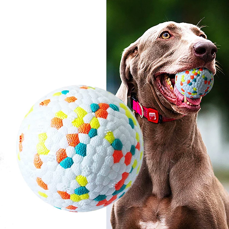 

Dog ball toys anti-bite solid dog ball interactive high-elastic food-grade pet chew toys suitable for small medium large dogs