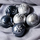 6 шт.компл. Рождественские шары, украшения для рождественской елки, шары, рождественские украшения, подвесные Подвески для елки, подарок на Новый год 2021, 68 см