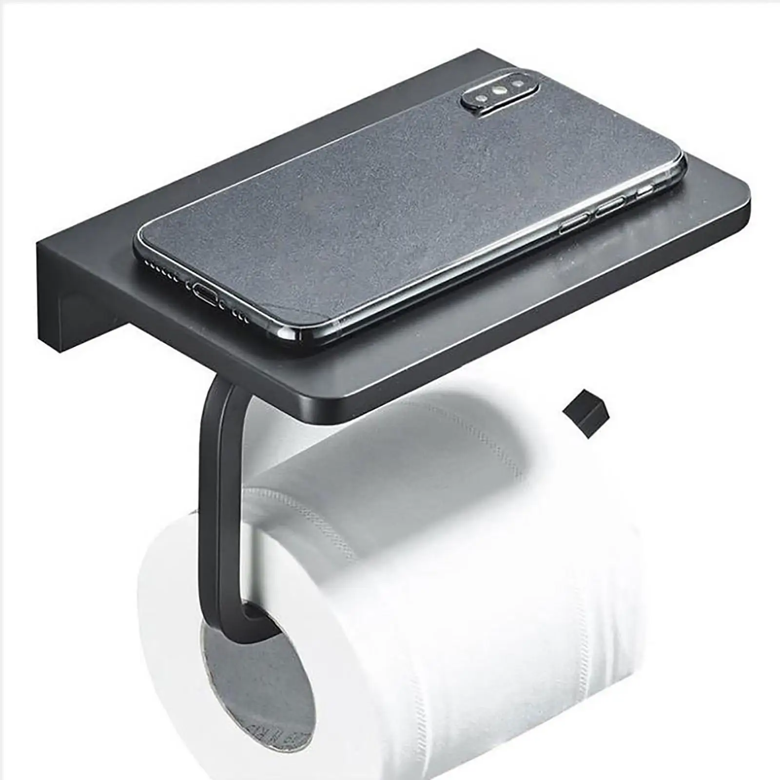 

Wall Mount Punch-free Stainless Steel Bathroom Lavatory Tissue Holder Paper Towel Holder Rolling Toilet Paper Holder