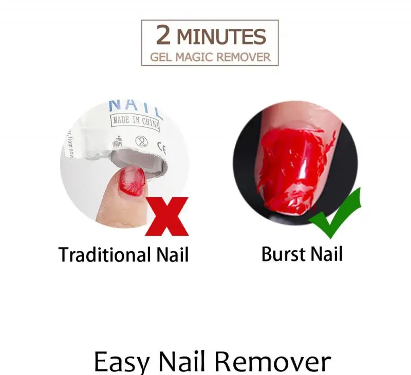 1 шт. гель для ногтей удаления био Гели Soak Off лаки Гель лак взрыв праймер 2 3 минуты