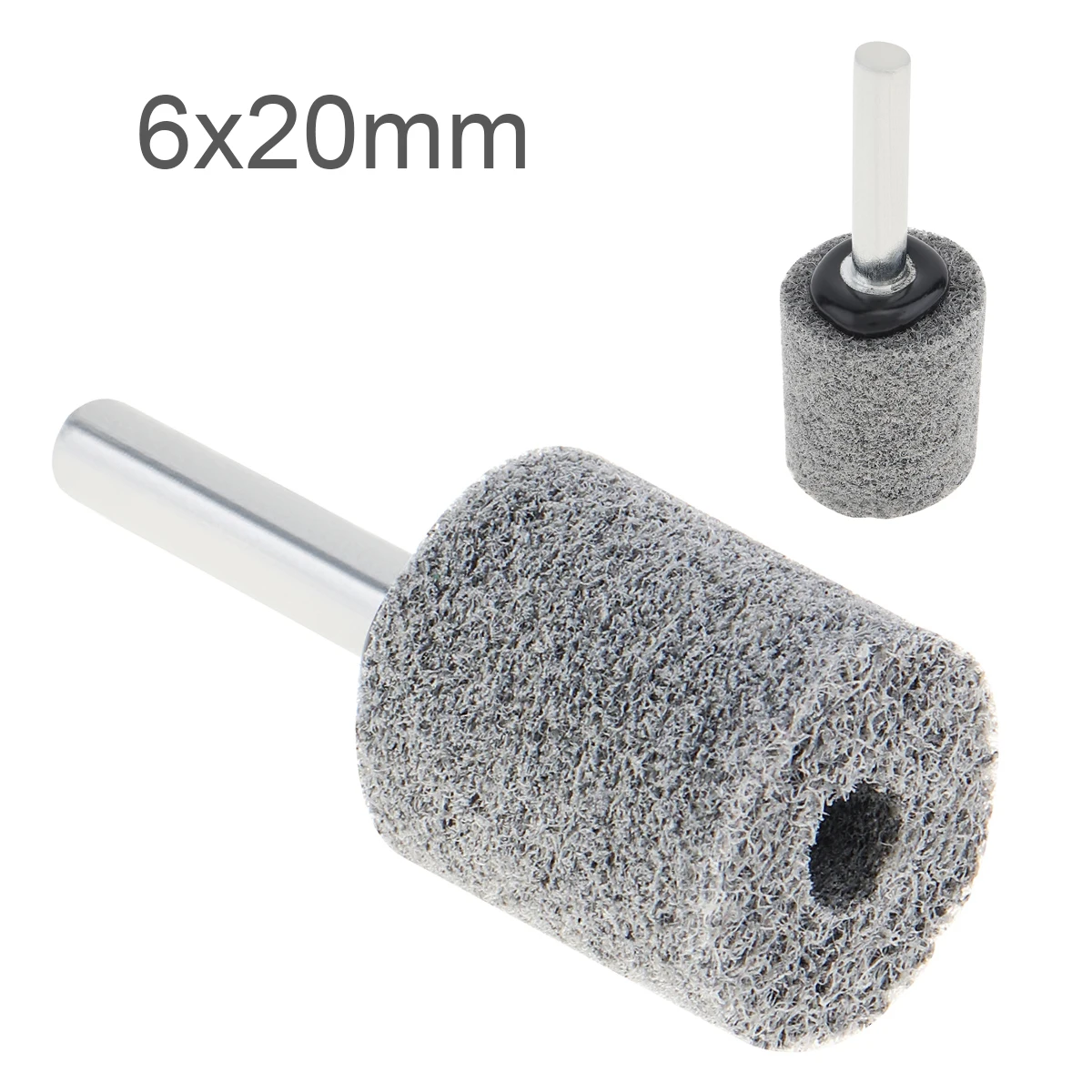 

Cylindrical Fiber Grinding Head Nylon Grinding Wheel Polishing Wheel Shank Diameter 6MM for Drill Polish