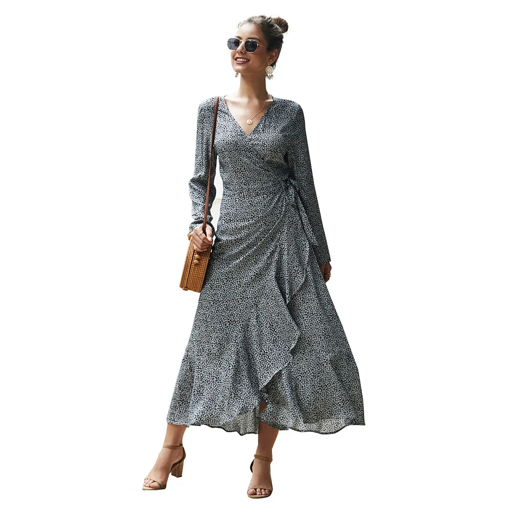 

Original design fashion women's 2020 autumn and winter long-sleeved new arrival dress one