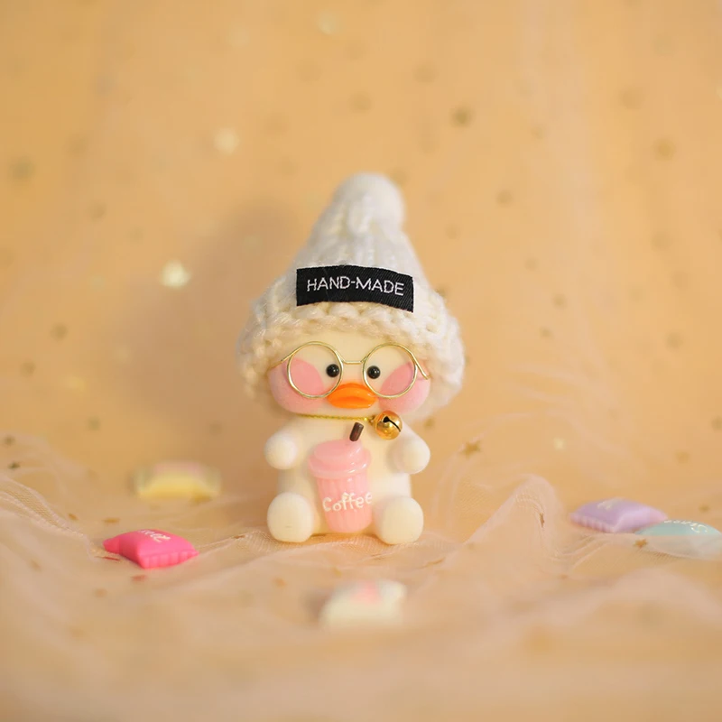 Новый Kawaii LaLafanfan кафе подвеска с форме утки брелок мультфильм Милая желтая утка