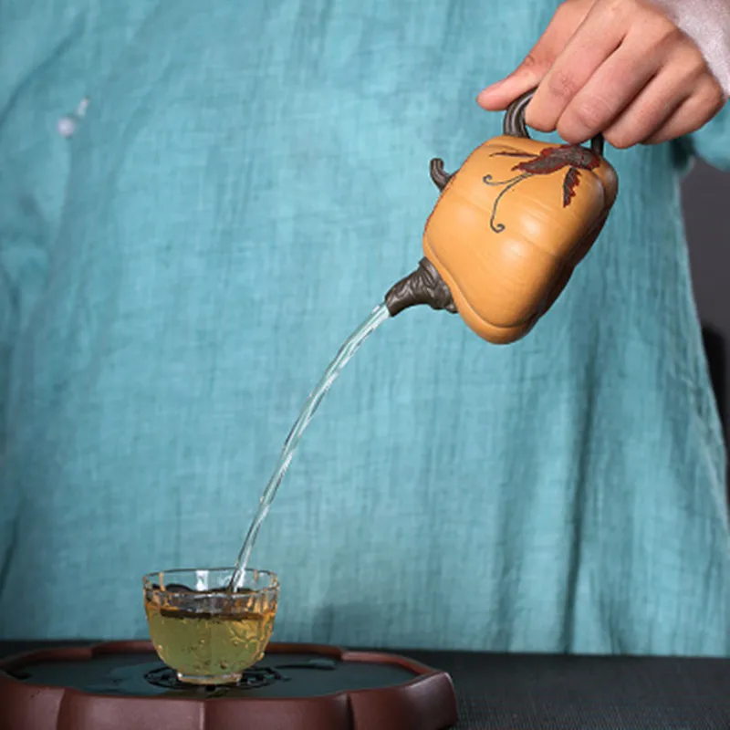 

Yixing Clay Teapot Ceramic Teapot Chinese Yixing Zisha Clay Gongfu Tea Set Infuser 270ml New Arrived High Quality With Gift Box