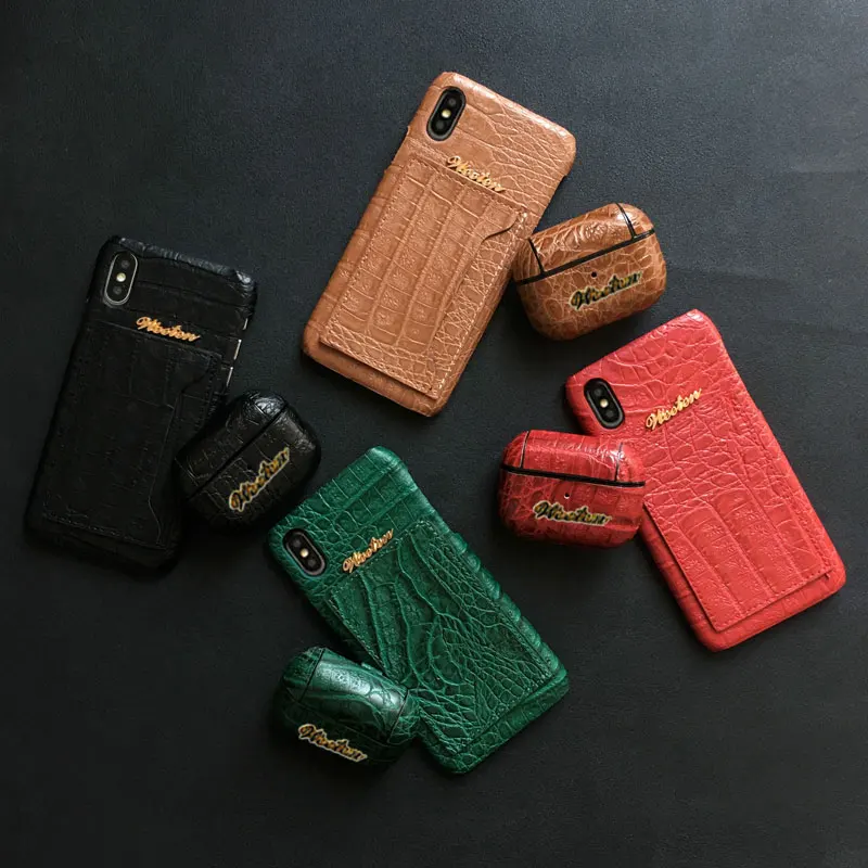 С узором крокодиловая кожа из искусственной кожи со слотами для карт чехол iPhone11