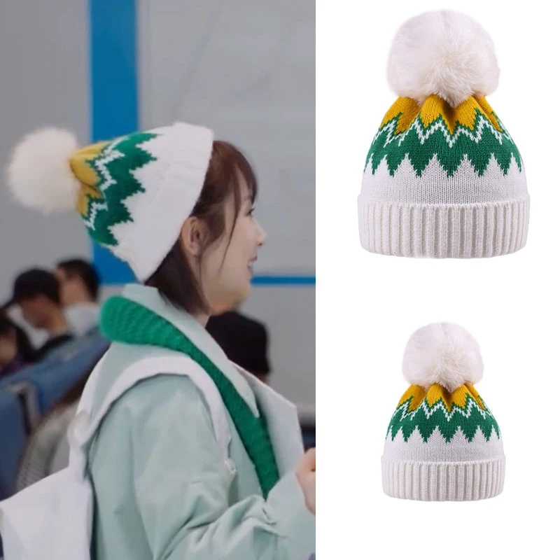 Шапка для родителей и детей зимняя теплая мягкая вязаная шапка мамы ребенка