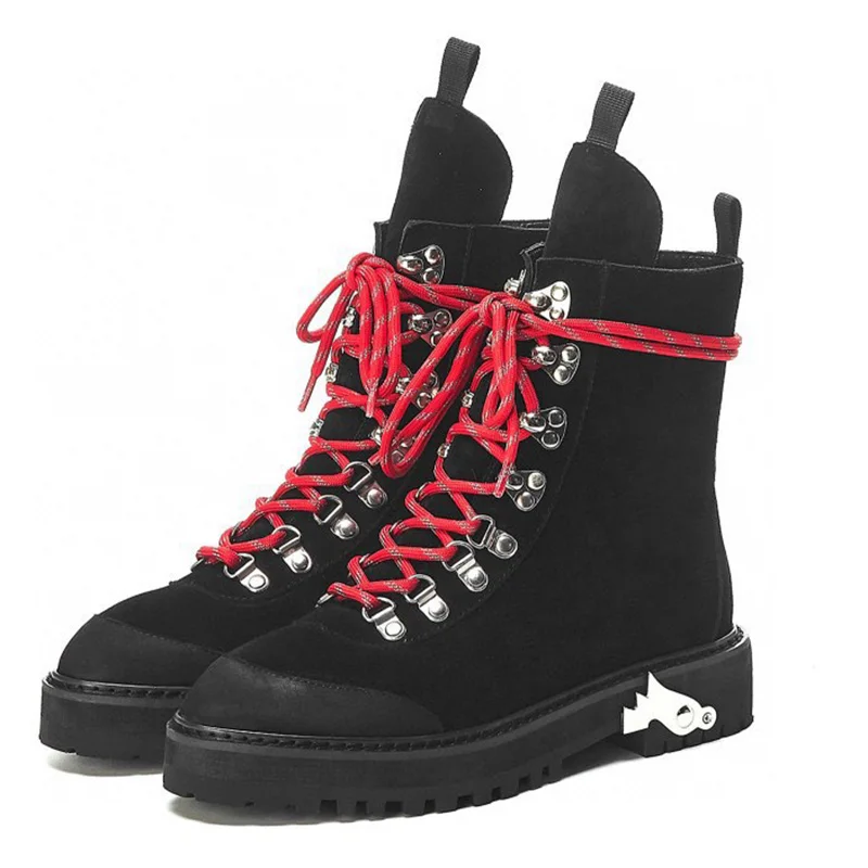 

Зимние теплые ботинки Martin из шерсти, женские короткие ботинки на толстой подошве, женские повседневные уличные мотоциклетные ботинки для а...