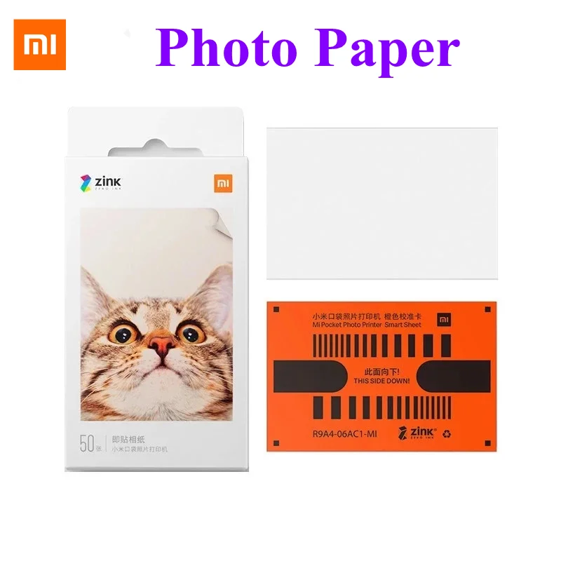 

Фотобумага Xiaomi Mi, бумага для печати 2X3, бумага для печати ZINK, карманная фотобумага для подключения к телефону, мини-бумага для печати/фотобум...