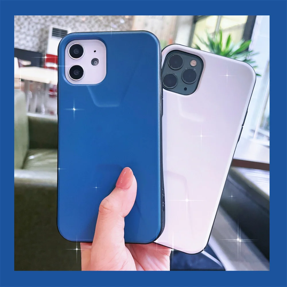 

Solid-color fall protection for iPhone12 13 11 promax Apple 11 12 13 Mini mobile phone case meteorite xs 7 8 Plus couple case