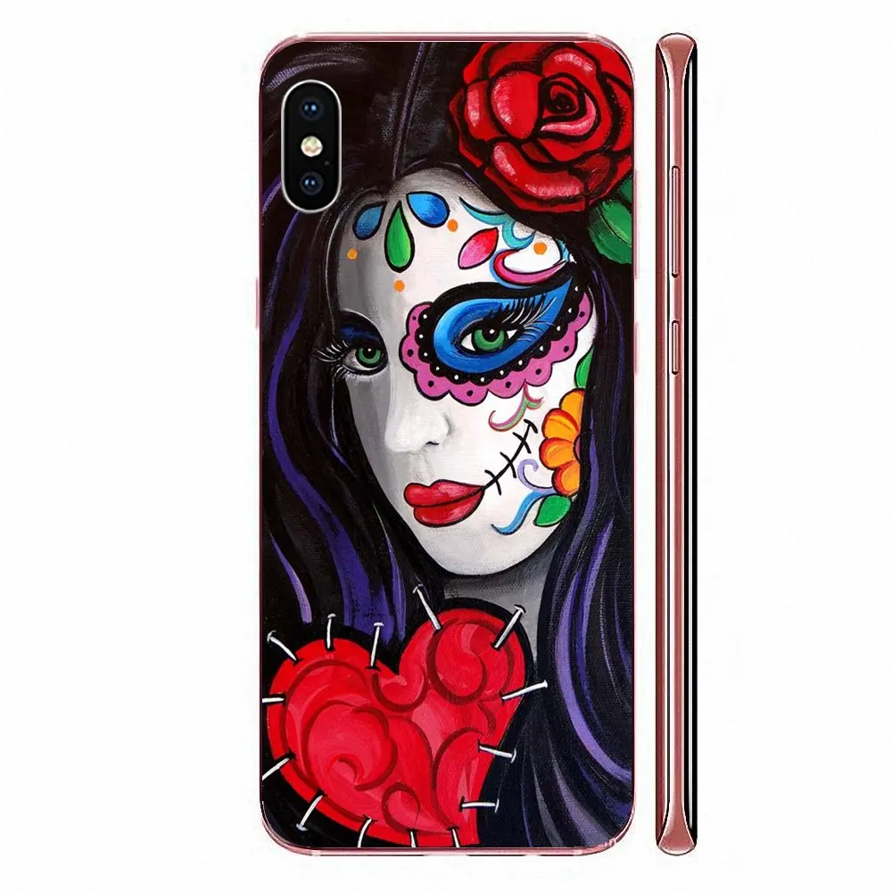 Тату День мертвых классика лучше для Huawei Honor Mate 7 7A 8 9 10 20 V8 V9 V10 V30 P40 G Lite Play Mini Pro P Smart |