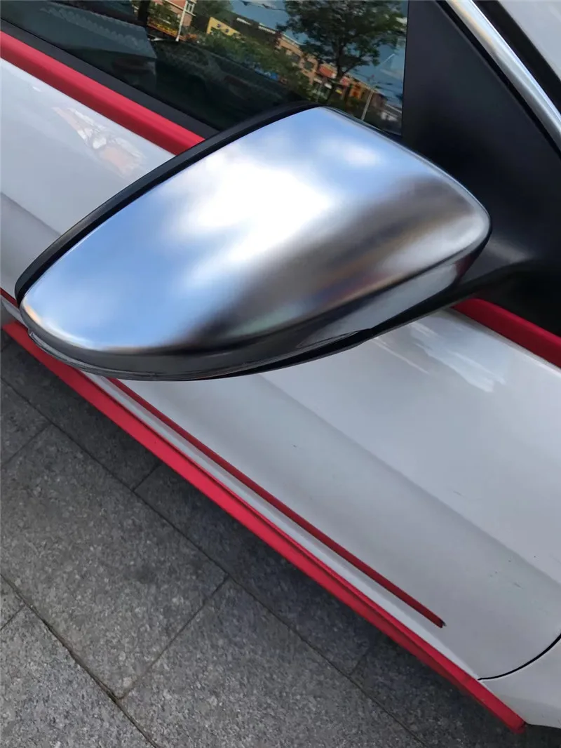 Для V W Magotan B7 CC Scirocco Bee пара матовых хромированных крышек для зеркала заднего вида