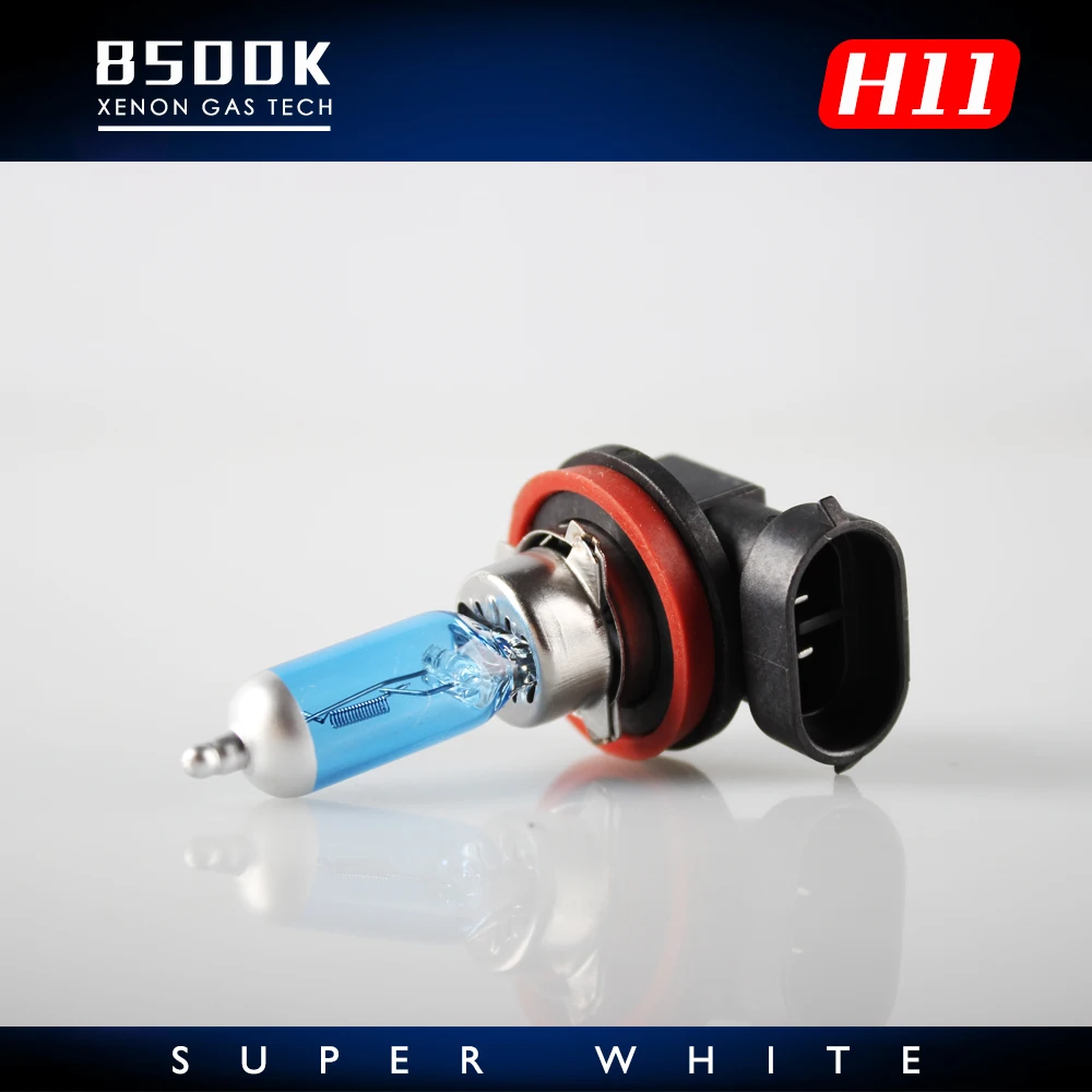 2шт/1 пара H11 галогеновые лампы Автомобильная Лампа фара 12V 55W галогенная лампа