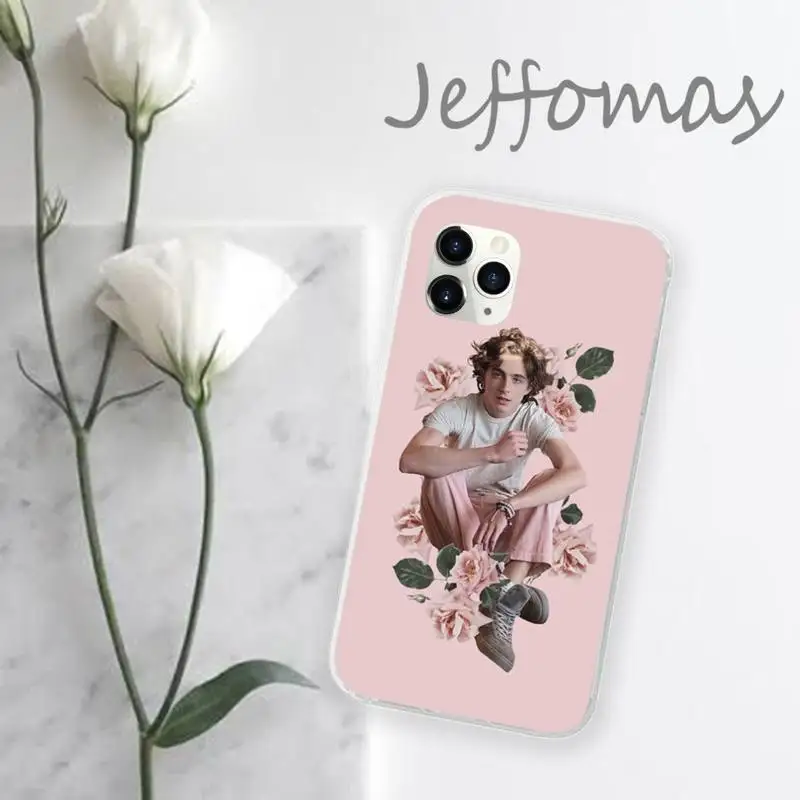 

Timothee Chalamet Phone Case Transparent for iPhone 11 12 mini pro XS MAX 8 7 6 6S Plus X 5S SE 2020 XR