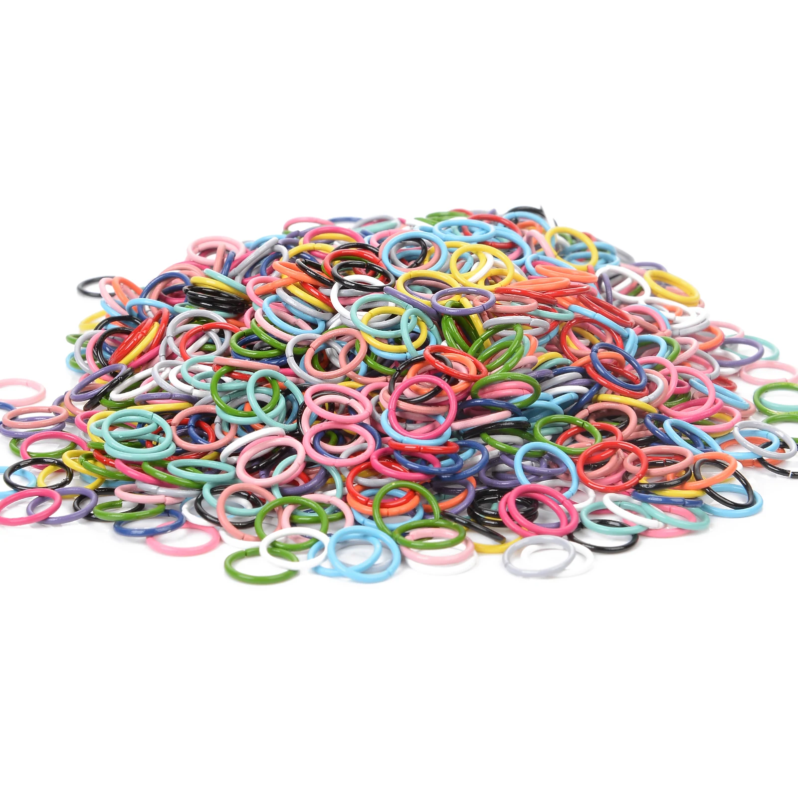 Круглые открытые одиночные петли из сплава 100 шт. 20 цветов 10 мм соединитель для