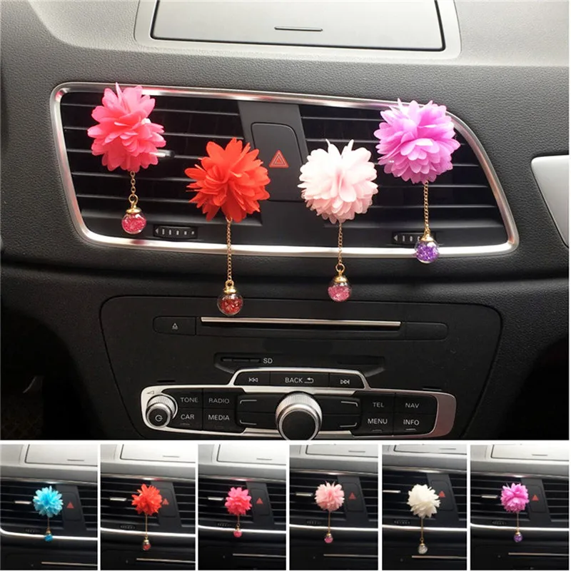 

Car Fashion Flower Car Air Outlet Fragrant Perfume Clip Air Freshener Diffuser