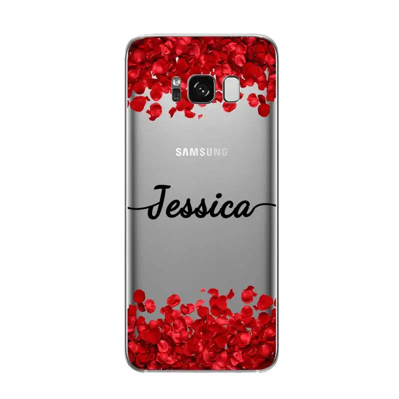 На заказ Ваше имя DIY Модный чехол для samsung Galaxy S5 S6 S7 S8 S9 S10 S10E Lite Edge Plus