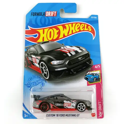 Hot Wheels 1:64 CUSTOM 18 FORD MUSTANG GT Edition металлические Литые модели автомобилей, детские игрушки, подарок