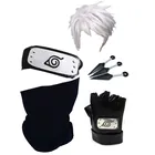 Повязка Наруто бандаж Hatake Kakashi косплей парик перчатки маска Аниме аксессуары браслет блокнот знак реквизит