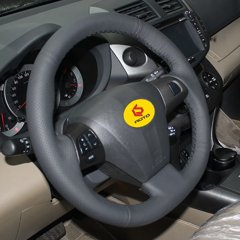 Оплетка на руль для Toyota Corolla 2011 2012 2013 RAV4 кожаный чехол автомобильные