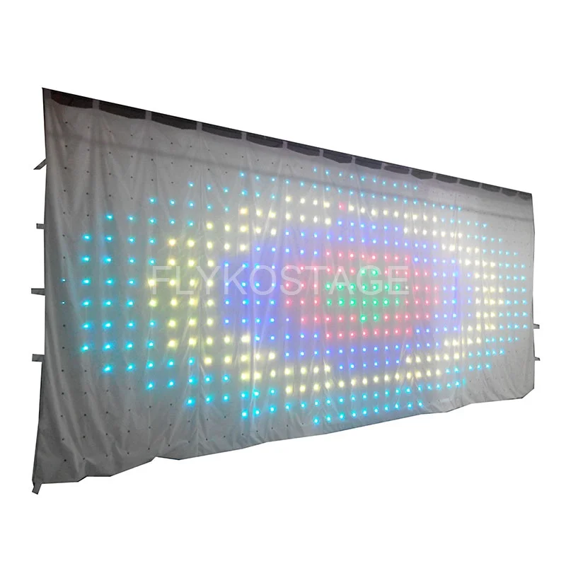 Бесплатная доставка белый тканевый RGB светодиодный дисплей светодиодная