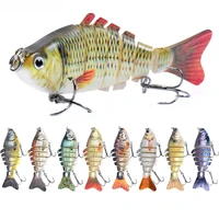 fishing lures hook multi section fish bait submerged 10cm 15g simulated multi section fish bait