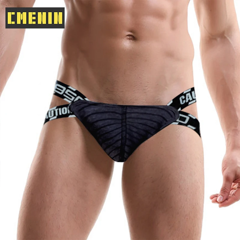 

CMENIN Cotton Underpants Gay Men Sexy Man's Underwear Thong Men Jockstrap Quick Dry Mens Thongs And G strings Gift BS3116