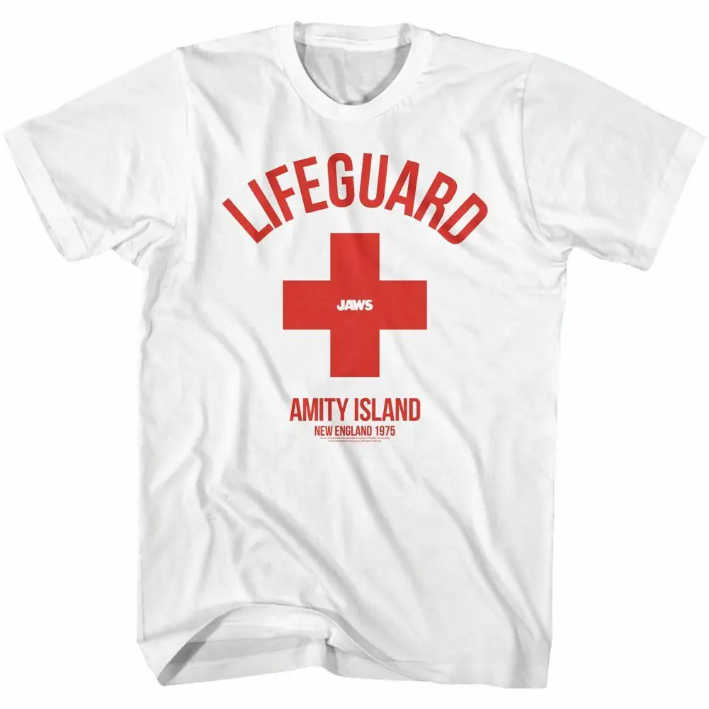 Футболка для взрослых Jaws Lifeguard Amity American Classics|Мужские футболки| |