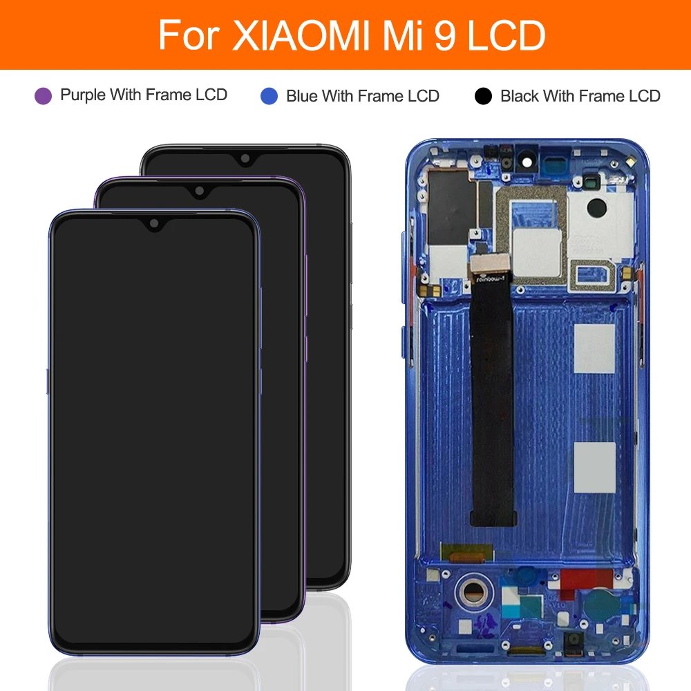 ЖК дисплей 6 39 дюйма для Xiaomi Mi 9 Mi9 сенсорный экран панель дигитайзер замена