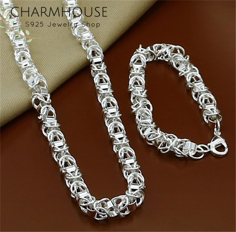 Комплект из колье и браслета серебра|Ювелирные наборы| |