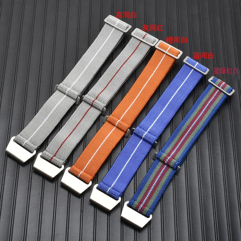 20mm 22mm Elastic Nylon Band for Samsung Galaxy Watches 3 41 45mm Strap for Amazfit Nato Watch Troops Parachute Bag Watchband