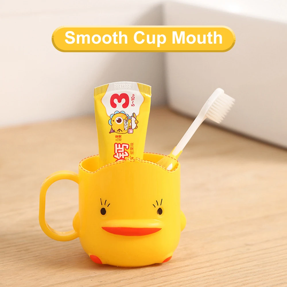 

Bathroom Tumblers Thicken Children's Creative Cartoon Duckling Yellow Cute Mouthwash Cup Teeth Brushing Wash Cup Baby Cup