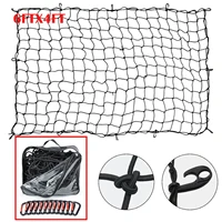 cargo nets for pickup trucks 180x120cm heavy duty truck bed net with 12pcs metal carabiners hooks bungee netting car accessories