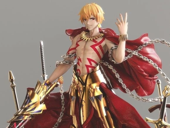 Набор фигурок из смолы 1/6 Fate Naked Gilgamesh Archer набор моделей для гаража|Игровые фигурки