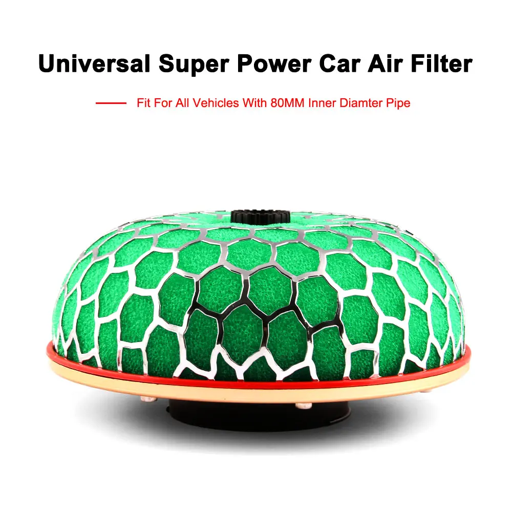DSYCAR 1 комплект 80 мм воздушный фильтр мини-гриб головка для автомобиля мотоцикла