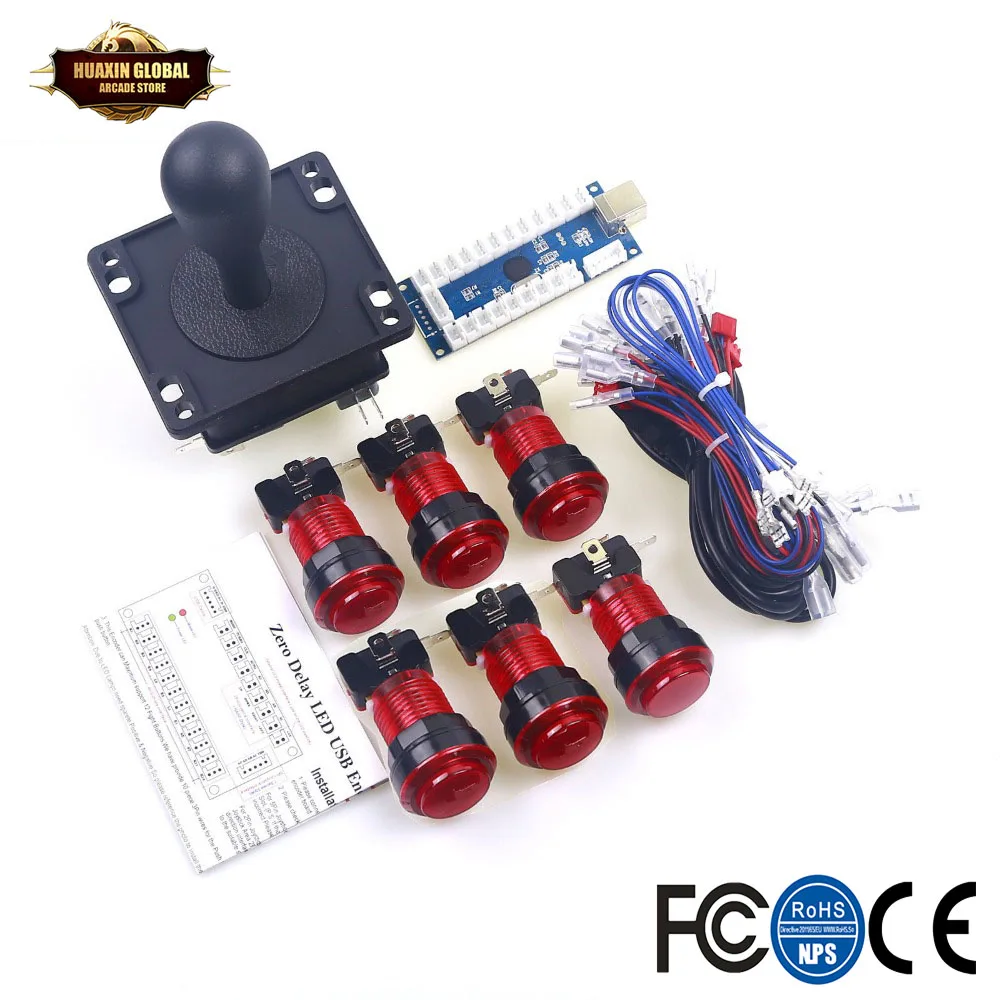 Аркадная игра DIY часть для Mame USB Кабинета 1 X нулевой задержки энкодер + 8Way Happ