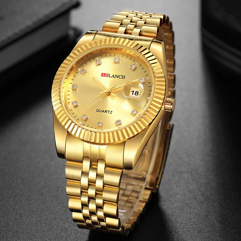 Top Luxury Brand Couple Watch Business Quartz Wristwatches Casual Calendar Clock Luminous Hands Relogio Masculino For Women Men