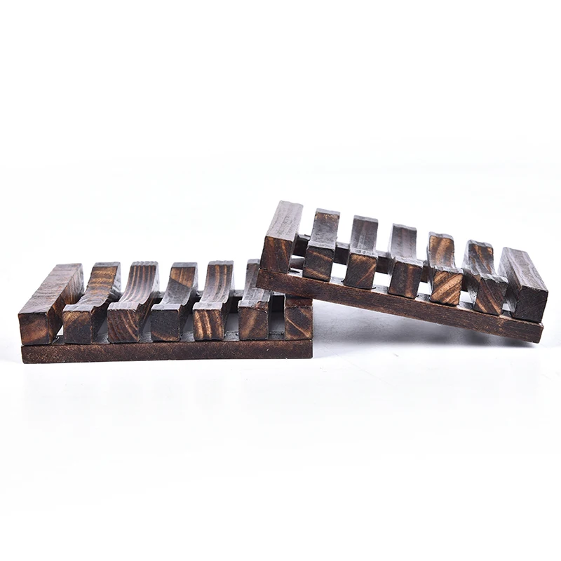 

2PCS New Arrival Fashion Natural Wood Wooden Soap Dish & Cotton Bag For Bathroom