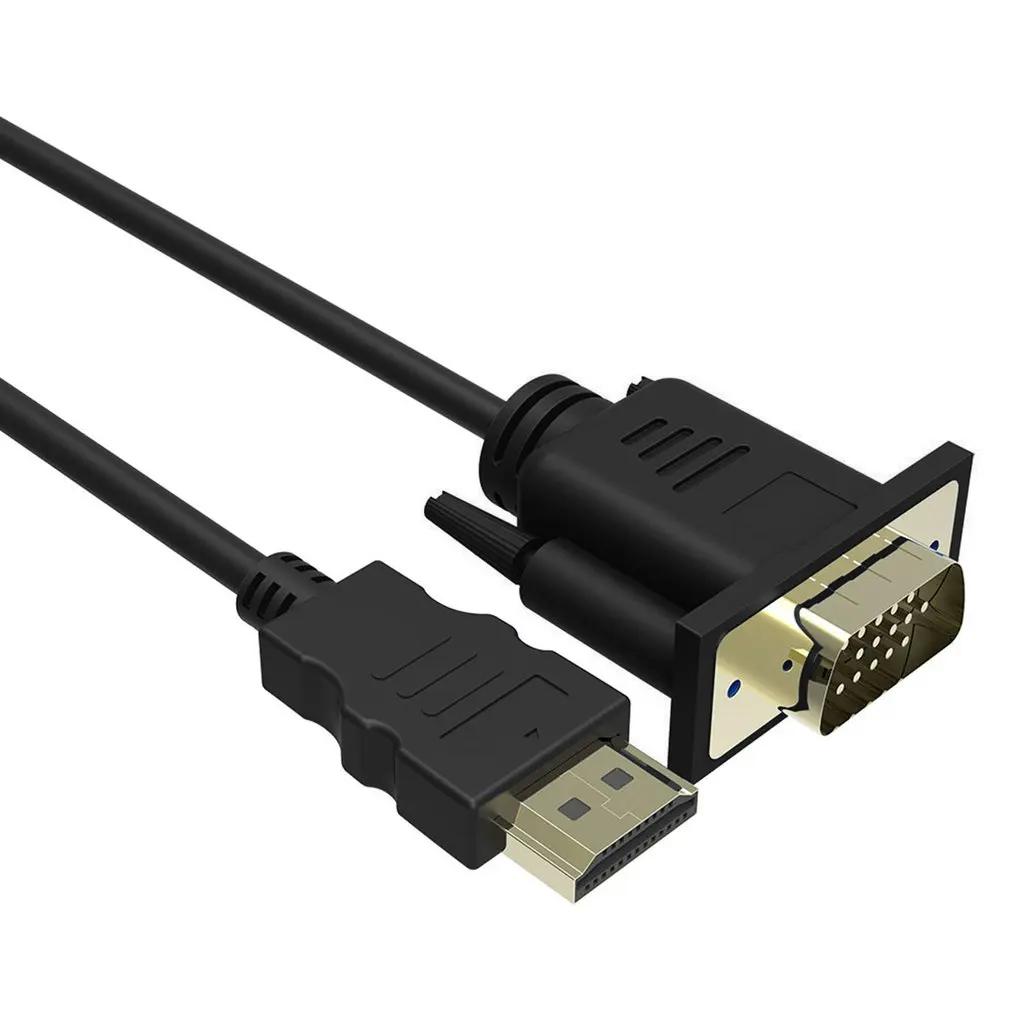 

HDMI-compatible to VGA Cable Male to Male Adapter 1080P for HDTV DVD Projector PlayStation 4 PS4/3 TV BOX Without Audio 1.8m