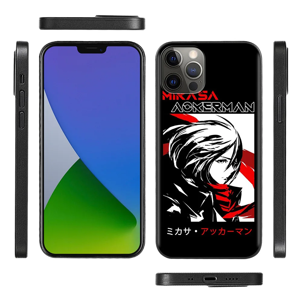 

Attack on Titan Eren Phone Case For iPhone 12 Mini 11 Pro XS Max X XR 7 8 Plus SE 2020