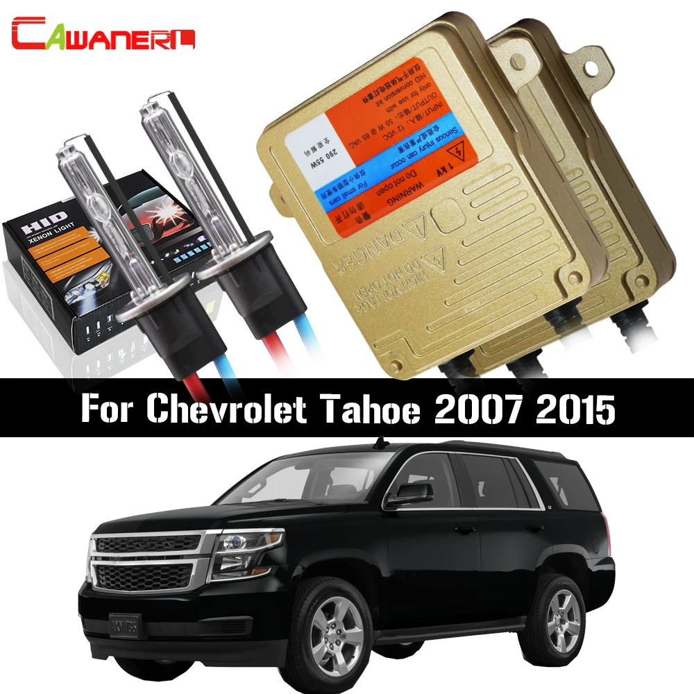 

Cawanerl 55W Car Canbus Light HID Xenon Kit Ballast Bulb AC 3000K-8000K Auto Headlight Low Beam For Chevrolet Tahoe 2007 2015