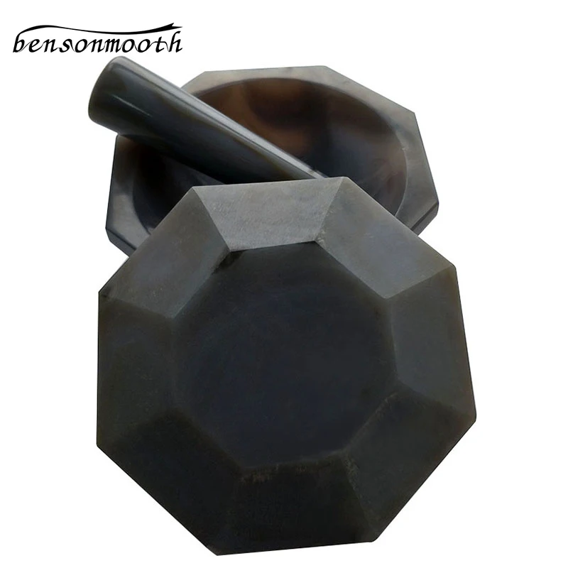 Натуральный агатовый раствор и пестик для лаборатории ID = 70 мм лабораторная