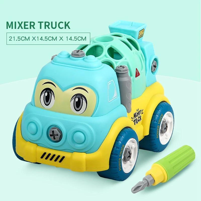 

Take Apart Toys Construction Truck Cartoon Vehicle Cars Stem Building Toy DIY Engineering Learning Educational Set