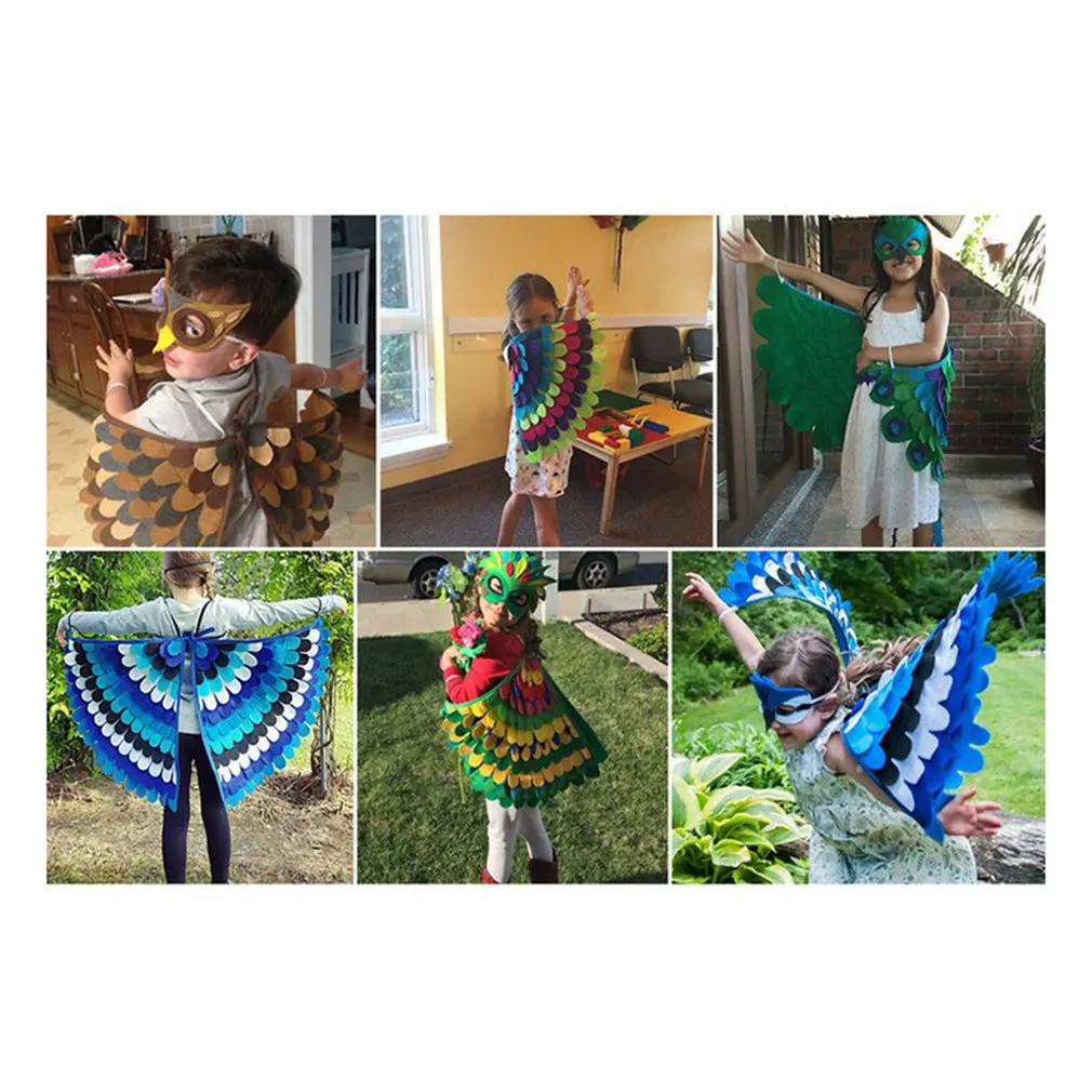 Children Cosplay Wing For Halloween Creative Dress Up Good Appearance Fine Workmanship Holiday Gift Convenient to Use | Дом и сад